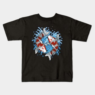 cool japanese koi fish Kids T-Shirt